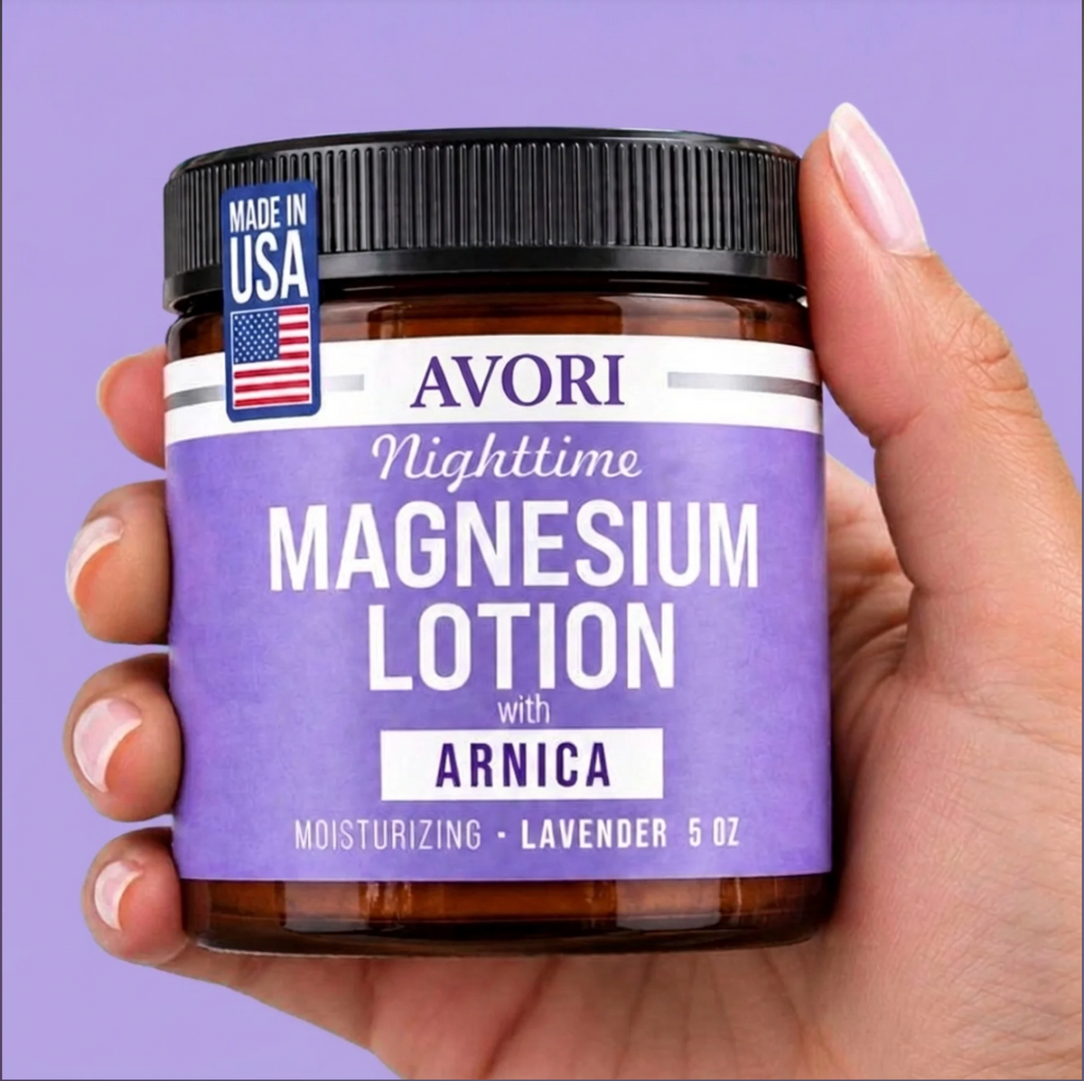 SoleCalm™ Magnesium Lotion, Lavender, 5 oz jar